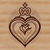 Heartfelt Symbolism Icon Sacred Heart icon designed as vector art for religious and personal use.