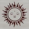 A stylized illustration of the sun in vector format, suitable for digital designs and cutout projects.