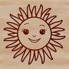 A high-quality vector illustration of the sun symbol for various design purposes.