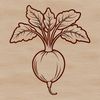 Crisp Vegetable Illustration Vector illustration of a radish for commercial or personal use.