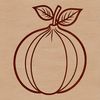 Radish Silhouette Vector Graphic An SVG silhouette of a radish, designed as a cut file compatible with cutting machines like Cricut and laser engravers.