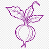 Vector Root Vegetable Design A high-quality vector illustration of a radish root vegetable for commercial or personal use.