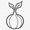 An illustration of a radish in a simple vector style suitable for commercial use.
