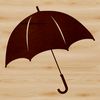 An illustrative representation of a compact umbrella, suitable for various applications.