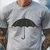 Rainy Days Made Beautiful with This Free SVG Umbrella Design A graphic illustration of an open umbrella on a rainy day.