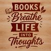 Illustrative graphic of a person reading quotes from a book, suitable for commercial or personal use.