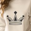 Royal Emblem Vector Design Crown vector design, royalty-free clip art suitable for Cricut cutting machine and laser cutting.