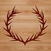 Stylized Crown of Thorns Icon A stylized illustration of the Crown of Thorns, a Christian symbol of sacrifice and redemption, available for digital use.