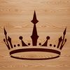 Crown Illustration for Vector Graphics A digital illustration of a crown, suitable for vector art projects in various formats including SVG.