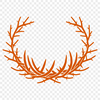 A stylized crown with thorns, symbolizing Christian devotion and spirituality.