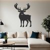 A stylized illustration of a reindeer, suitable for Christmas-themed designs.