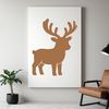 A digital vector image of a reindeer, suitable for commercial and personal use in various design projects.