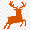 An SVG graphic of a deer species commonly associated with Christmas.