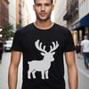 A vector illustration of a reindeer silhouette, suitable for commercial or personal use in various projects.