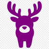 A simple vector illustration of a cute reindeer, suitable for Christmas designs.