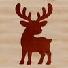 A vector illustration of a reindeer in a festive holiday setting, suitable for commercial and personal use.