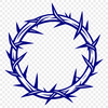 Thorny Halo Icon A traditional religious symbol featuring a crown made from thorny branches.
