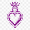 A high-quality SVG illustration of the Sacred Heart icon. An illustration of the Sacred Heart in high-resolution SVG design.