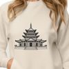 Beautiful Buddhist Temple Clipart Detailed vector design of a traditional Buddhist temple with intricate architecture and ornate details.