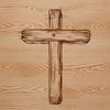 Simple Cross Design SVG A simple vector design of a Christian crucifix with a plain cross and iconic pendant.
