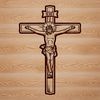 Simple SVG Cross Symbol A simple vector cross design suitable for laser cutting or engraving.