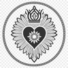 Beautiful SVG Illustration of a Sacred Symbol A digital illustration of the Immaculate Heart icon in a clean vector format.