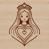 Immaculate Heart Vector Icon A detailed illustration of the Immaculate Heart, suitable for vector graphics and design projects.