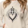 Beautiful Sacred Heart SVG Design Sacred Heart icon in vector format, suitable for various digital applications.