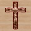 Vector Christian Iconography A detailed illustration of a crucified figure on a cross, suitable for various design applications.