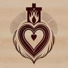 Free Sacred Heart Clip Art SVG File Sacred Heart icon in vector design format.