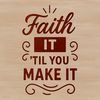 Faithful Inspirations in Vector Format Inspirational faith quote in vector format, suitable for various design projects.