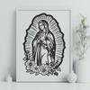 Ornate Our Lady Of Guadalupe - Laser Cutter PDF