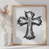 Artistic Cross SVG - Free Commercial Use Download