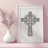 Ornate Crucifix In PDF And PNG