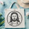 Artistic Jesus In DXF - Free Digital Download