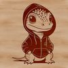 A colorful reptile with scaly skin, perfect as vector art for crafting or design projects.