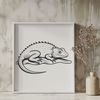 Colorful Reptile Design for Crafting Simple SVG design featuring a reptile animal with scaly skin.