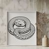 Free Reptile SVG Clip Art Image A snake illustration in a vector format.