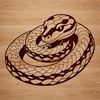 Reptile Clip Art Free Download A detailed illustration of a snake, suitable for vector design and cutting machine use.