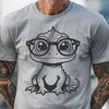 Cartoon Lizard Character with Glasses A cartoon lizard character with glasses on its head, designed as vector art.