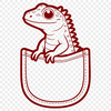 Lizard Vector Design A detailed illustration of a reptile lizard in various poses and designs, suitable for vector art projects.
