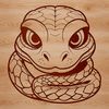 Snake Silhouette in Vector Form A simple design of a reptile animal in SVG graphic form.