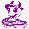 Reptile Illustration Free Download A vector illustration of a snake with no specific context.