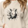 African Safari Mammal Iconography - Vector Rhinoceros Image A large, African rhinoceros standing in a landscape with a fragmented wall behind it.