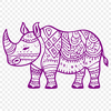 Rhino Decal In DXF File Format For Free Download