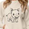 Detailed Rhino Illustration in Bold Lines and Textures A detailed illustration of a rhino with bold lines and textures, suitable for clip art and design projects.