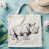 Beautiful Rhino Digital Art - Free PNG