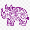 Free Unique Rhino Vector Drawing DXF - Commercial Use