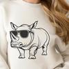 Stunning Rhino - Laser Cutter PNG Free Download