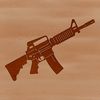 Vector graphic representation of a firearm, ideal for commercial or personal use in digital designs.
